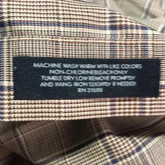 JoS.A.BANK Travelers collection tailored fit 100% cotton long sleeve shirt - L - Picture 7 of 7